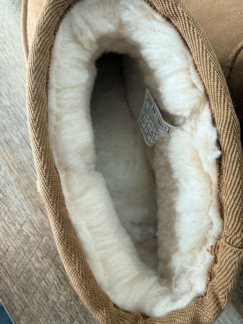 UGG New Authentic Classic Ultra Mini New Heights Chestnut Tan Platform Size 8 - Picture 8 of 13
